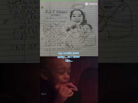 my cousin pass away… so I draw him… rest in peace Andre Allen #neverforgotten
