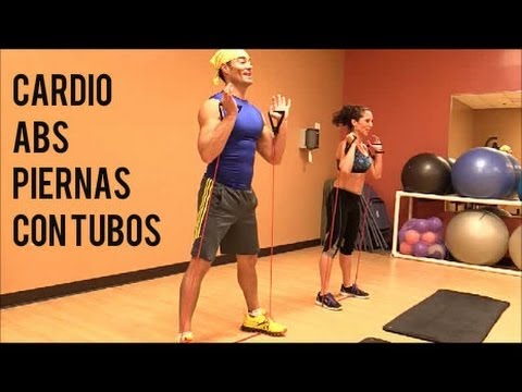 Cardio Abdominales y Rutina de Piernas Con Resistencia