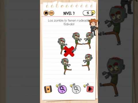 Brain Test 2 |Jonas, el cazador de monstruos| Nivel 7|Los zombis lo tienen rodeado. Salvalo|Gameplay