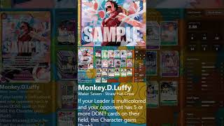 2nd Place Luffy! #OnePieceTCG #OPTCG #Luffy