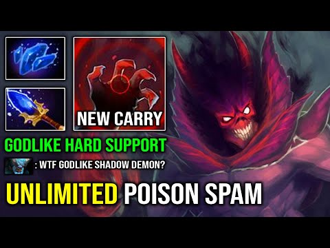 When You Got Carried by a Support | WTF Godlike Shadow Demon 100% Full Aghanim Effect Dota 2