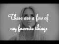 My favorite things - Diana Vickers Lyrics 