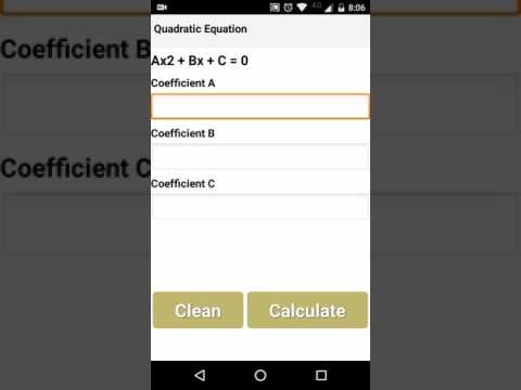 Quadratic Equation Solver - Bh Video