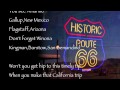 Route 66 : Nat King Cole : with Lyrics 