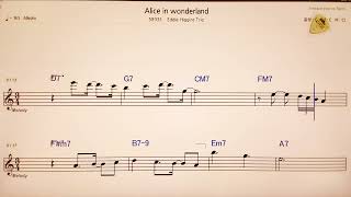 🚙Alice in wonderland/Eddie Higgins Trio😊 🎶노래방, 악보.가사 🤷‍♂️Karaoke songs with lyrics