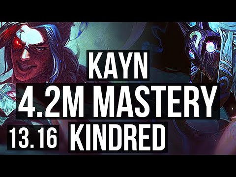 KAYN vs KINDRED (JNG) | 5/0/9, Rank 3 Kayn, 4.2M mastery, 1600+ games | NA Challenger | 13.16
