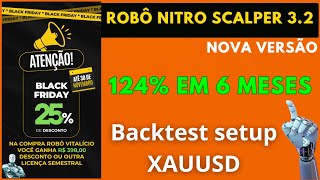 124% LUCRO 6 MESES BACKTEST ROBO NITRO SCALPER 3.2 NOVA VERSÃO / BLACK FRIDAY APROVEITE