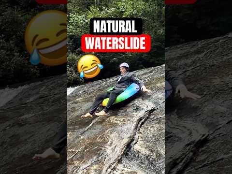 RANDOM ITEMS VS NATURAL WATER SLIDE 😂