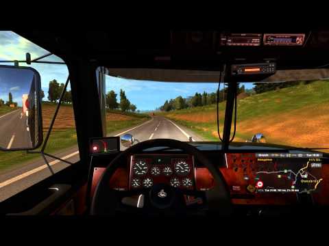 ETS2, Big Mack on the A roads with increased traffic mod.