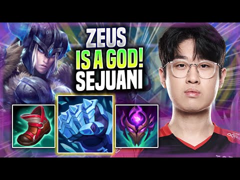 ZEUS IS A GOD WITH SEJUANI! - T1 Zeus Plays Sejuani TOP vs Warwick! | Season 2022