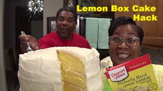 Box Cake Hack #2 | Duncan Hines Perfectly Moist 🍋Lemon Supreme Cake Mix | This Cake Is DELICIOUS!🥰