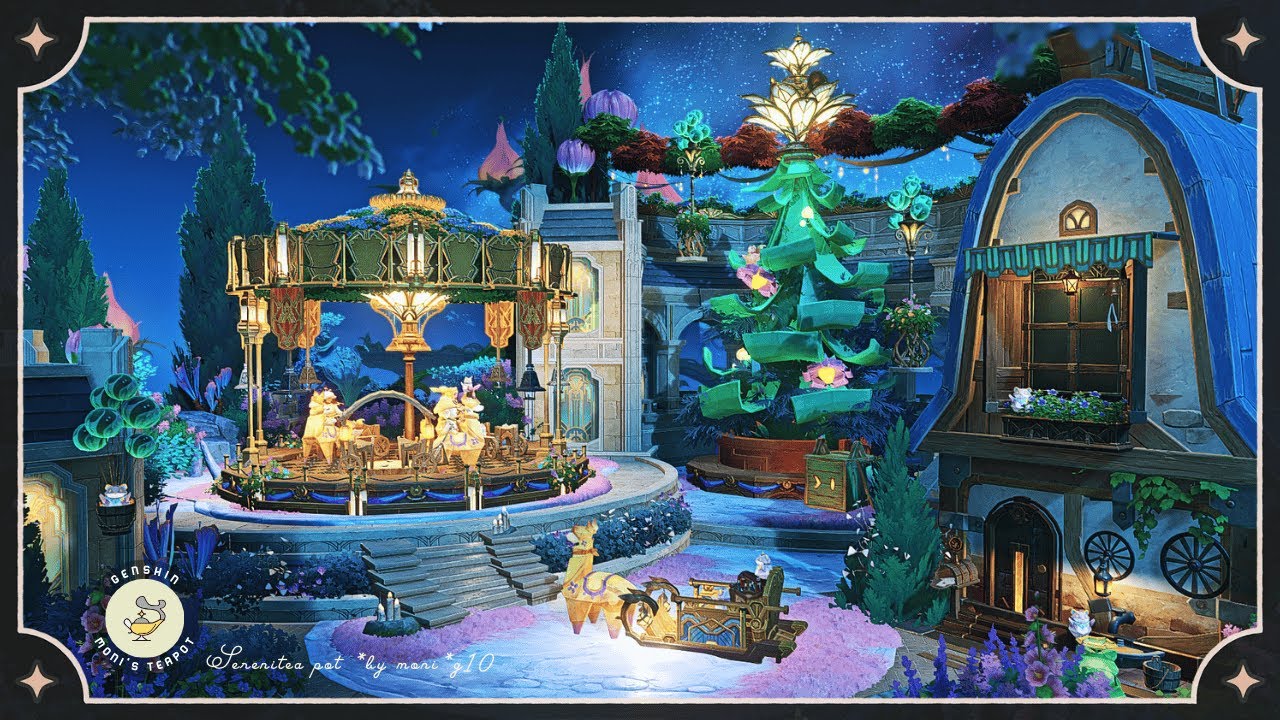 Serenitea pot - 塵歌壺 - 🎠🌟Merry-go-round of Dreams / 夢幻のメリーゴーランド🌙
