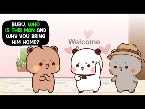 Unexpected guest 😮🏠 Dudu asks Bubu about the stranger🤔⚠️ | Bubu Dudu | Peach Goma #BDJ491