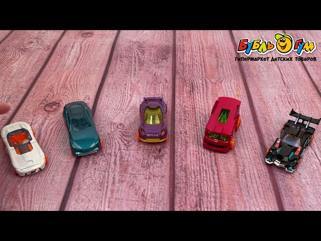 Набор автомобилей Hot Wheels 5шт в ассортименте - видео