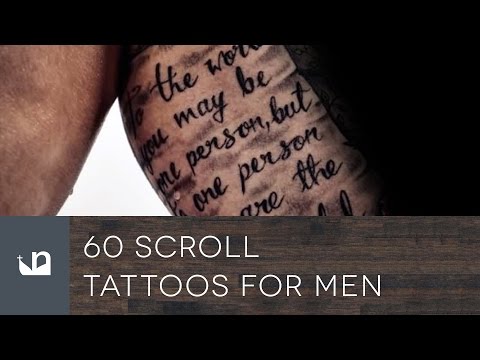 60 Scroll Tattoos For Men