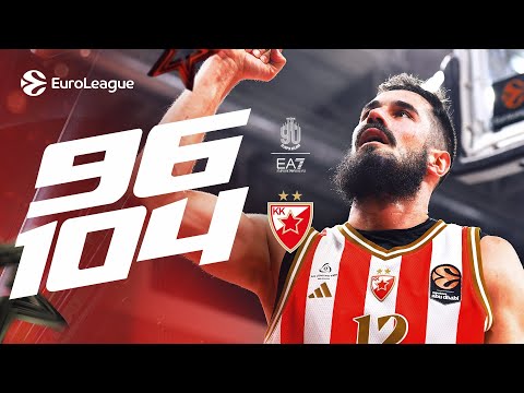 SVI POENI ZVEZDE - EA7 Milano vs. KK Crvena zvezda Meridianbet 96:104 | EL R22