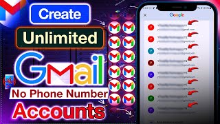 Download the video "Gmail Create Method: Create Unlimited Gmail Accounts Without OTP Verification | Skip Phone Number"