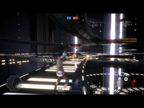 STAR WARS™ Battlefront™ II_Rey's Mind Trick Making Maul Fall Off The Map