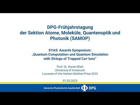 Quantum Computation and Quantum Simulation with Strings of Trapped Ca+ Ions | Rainer Blatt
