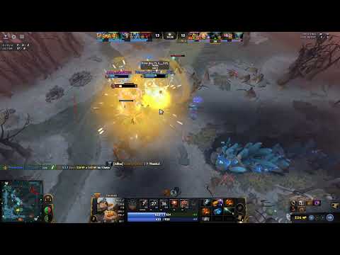 Techies sticky bomb latch on spirit breaker