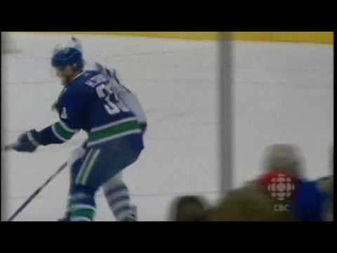 Alex Burrows Awesome Deflection To Tie Game