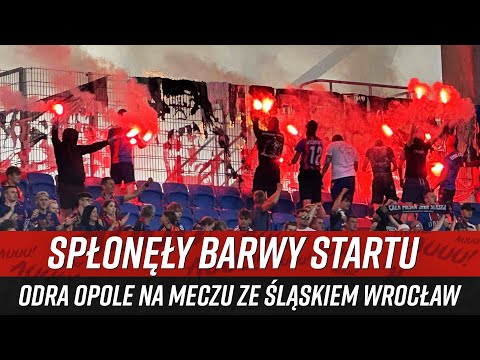 Spłonęły barwy Startu - Odra Opole na meczu ze Śląskiem Wrocław (17.08.2025)