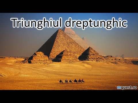 Mediana in triunghiul dreptunghic, clasa a VI-a