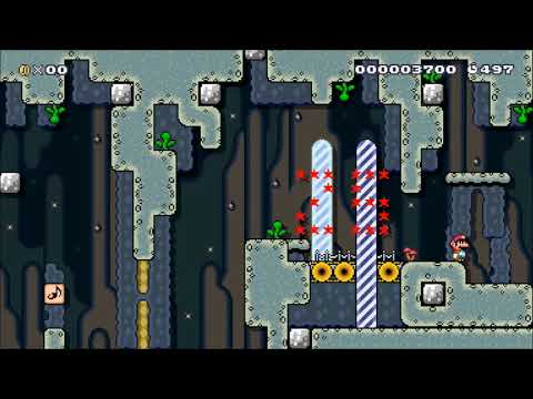 Super Mario Maker | SMM Tricks: Note Block Bomb Dive By Mega