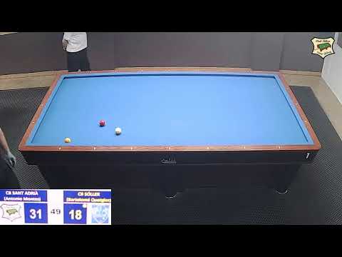 LIGA NACIONAL 3 BANDAS 2ªDIV - SANT ADRIA (A.MONTES) VS SOLLER (B.QUETGLAS)