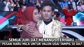 Download lagu Sumpah Bikin Terharu!! Pesan Menyentuh Mila Untuk Valen Usai Tampil Memukau Di Grand Final DA7. mp3