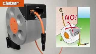 Claber Wall Mounted hose reel Automatic 20 meter Rotoroll