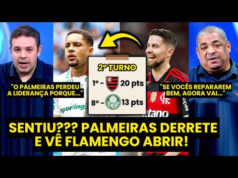PIPOCADA? “Gente, o PALMEIRAS PERDEU A LIDERANÇA e VIU O FLAMENGO ABRIR porque…” VEJA DEBATE!