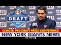 New York Giants News Today: Joe Schoen Pre-Draft Press Conference Takeaways | Giants Draft Rumors