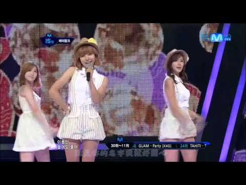 【HD繁體中字】120802  Apink 에이핑크  -  BUBIBU @ M!Countdown