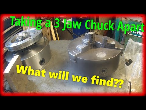 Disassembling a 3-jaw chuck and servicing it
