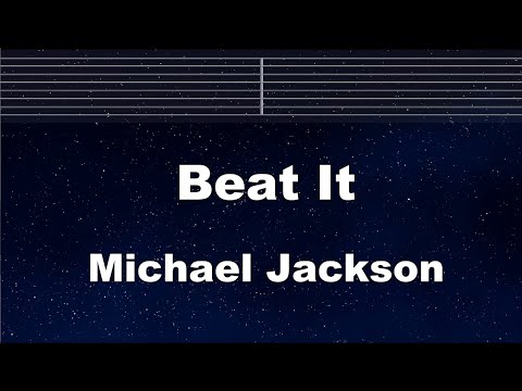 Practice Karaoke♬ Beat It - Michael Jackson 【With Guide Melody】 Instrumental, Lyric, BGM