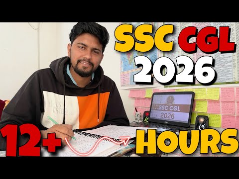 A DAY IN LIFE OF SSC ASPIRANT || SSC CGL 2026 STUDY 12+ HOURS VLOG || Ankit Malik