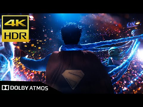 4K IMAX HDR | Superman Escapes From Lex Luthor's Pocket Dimension | Dolby 5.1 | Superman (2025)