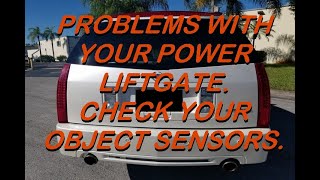 Liftgate does not work, does not close or starts to close and then reopens 2008 Cadillac SRX