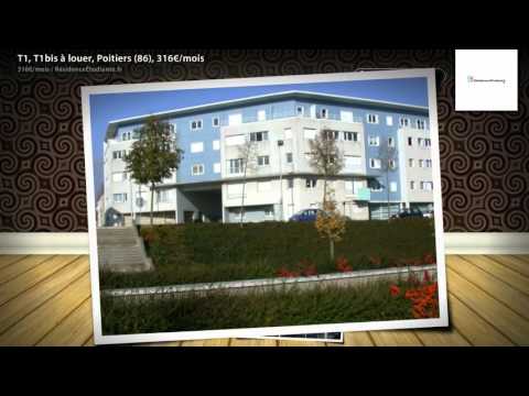 T1, T1bis à louer, Poitiers (86), 316€/mois