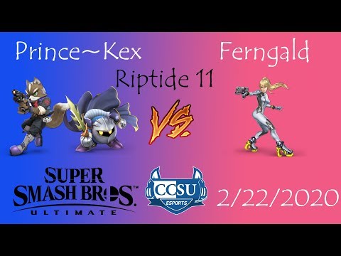 Riptide 11 CCSU Smash Ultimate - Prince~Kex (Fox, Meta Knight) vs Ferngald (Zero Suit Samus)
