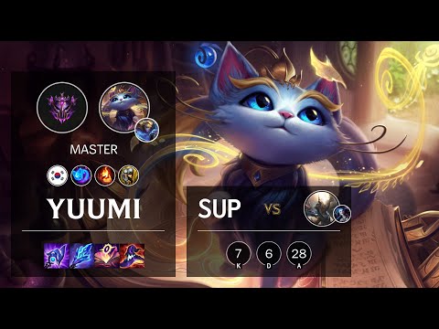 Yuumi Support vs Pantheon - KR Master Patch 11.16