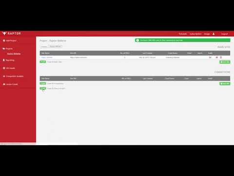 How to Crawl a project Within Raptor's Web Crawler