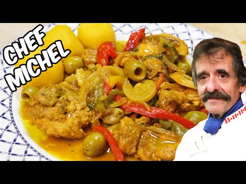 Recette Tajine de poulet aux citrons confits et olives vertes