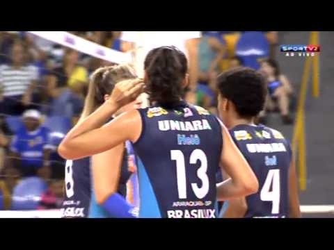 UNIARA/ARARAQUARA X CAMPONESA/MINAS - SUPERLIGA FEMININA 2014/15