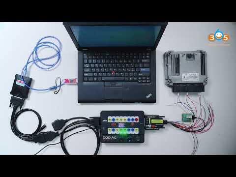 Godiag ECU GPT Boot Adapter with SM2 read ME17.5 ECU on Bench