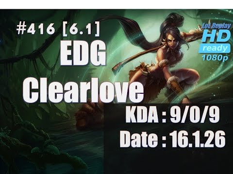 16.1.26 LPL EDG Clearlove Jungle Nidalee(vs Rammus) KR High ELo Solo q[1080p]#416