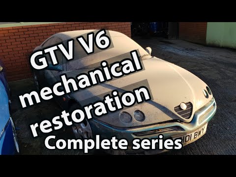 Alfa Romeo Gtv V6 mechanical restoration complete series in 1 video.