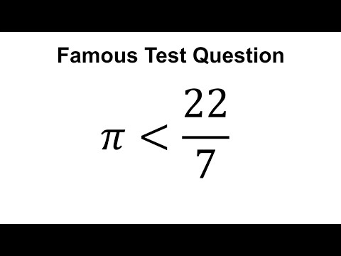 Mathematician Solves Famous Test Question, Explains Why Pi Is Less Than 22/7