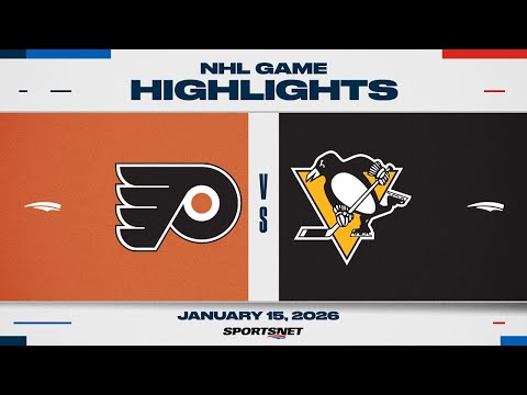 NHL Highlights | Flyers vs. Penguins - January 15, 2026